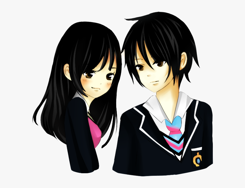 Download Anime Love Couple Png Pic For Designing Projects - New Love Couple Stickers Download, Transparent Png, Free Download