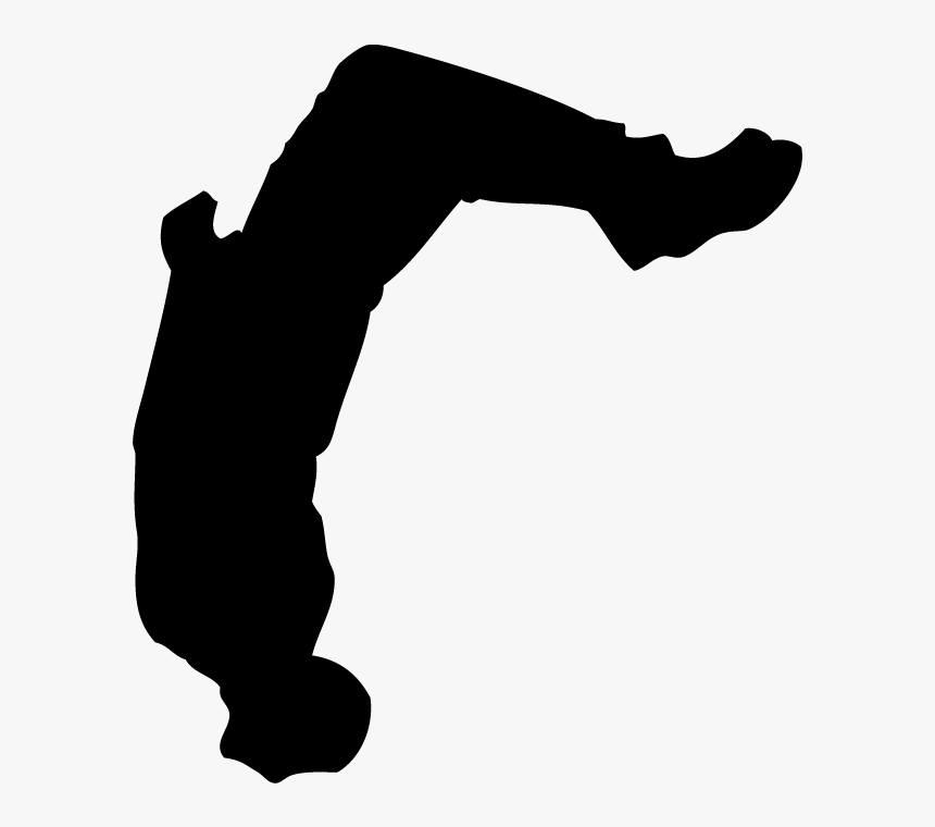 #parkour - Parkour Cool Flip Silhouette, HD Png Download, Free Download