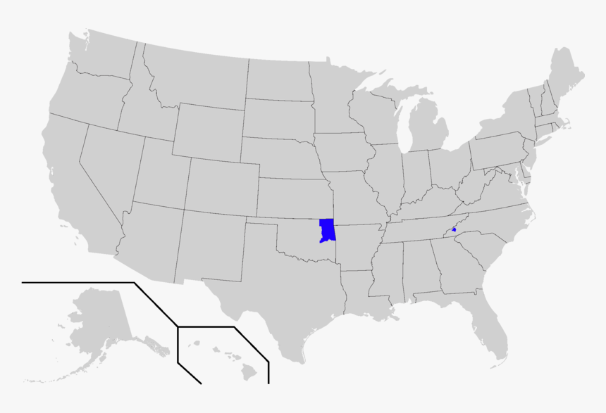 Cherokee Speaking Areas Within The Usa - Rural Vs Urban Map, HD Png Download, Free Download