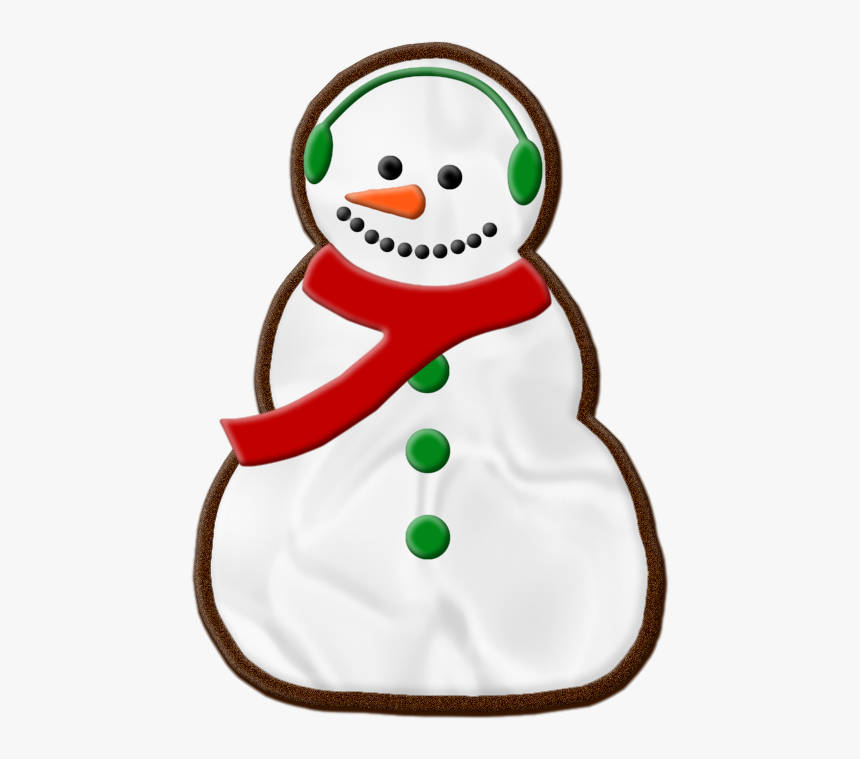 Cookie Clipart Snowman - Snowman Cookie Png, Transparent Png, Free Download