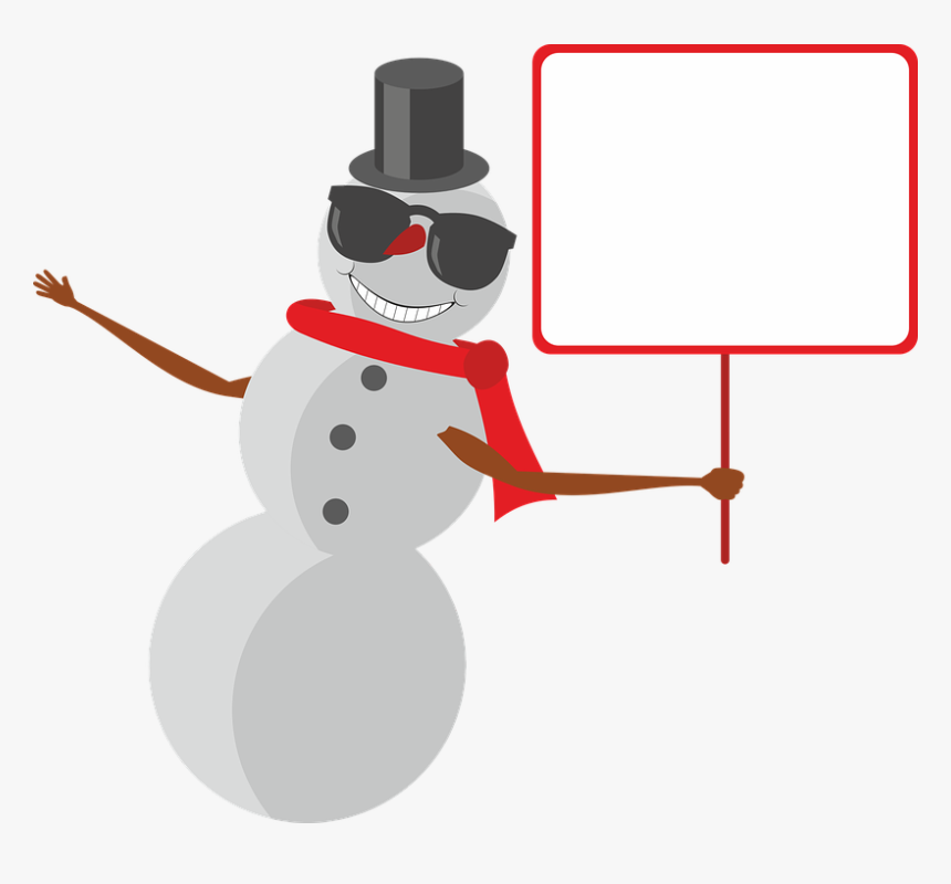 Snowman, Snow, Winter, Christmas, Cylinder, Hat, Scarf - Gangsta Stickman Icecream Man Cartoon, HD Png Download, Free Download