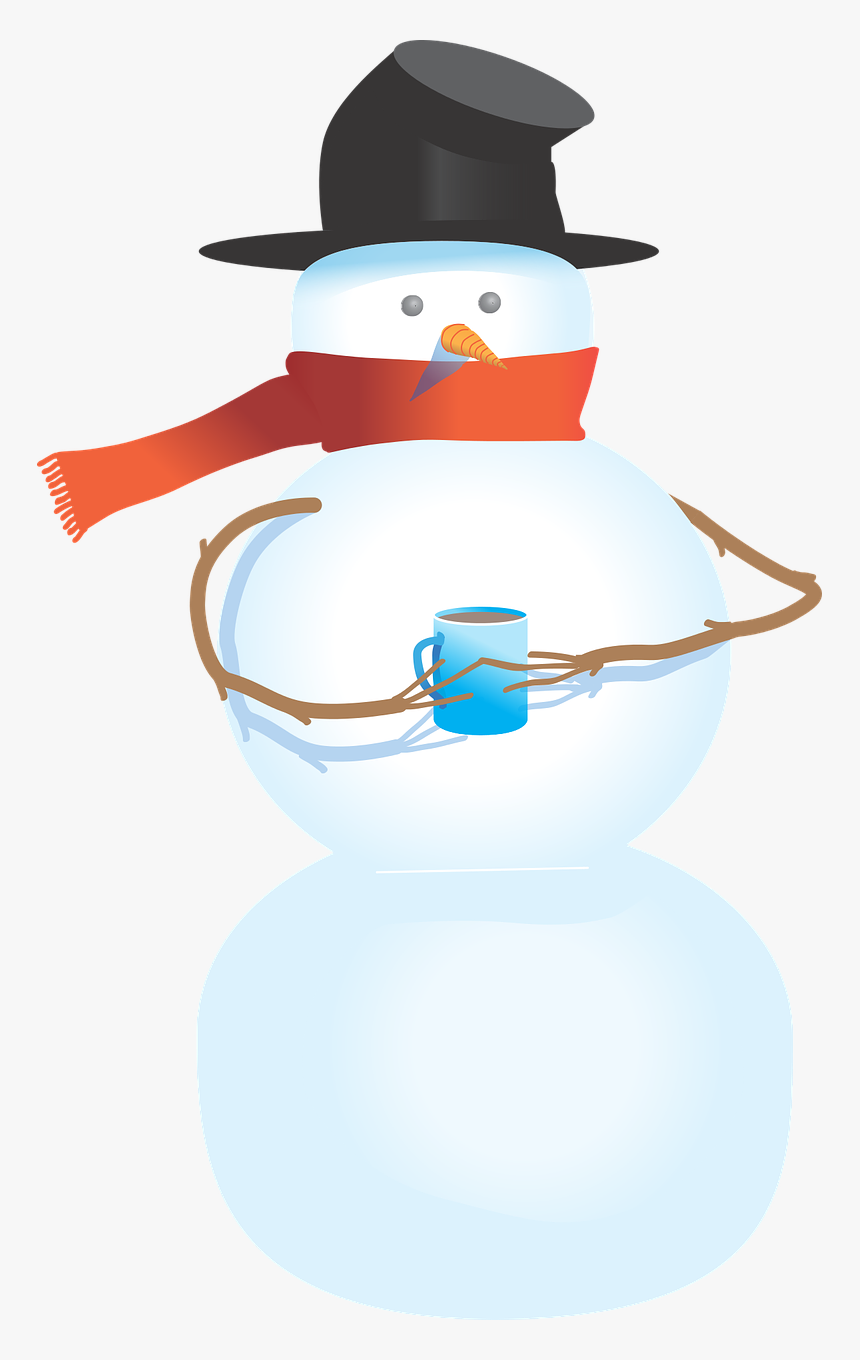 Snowman Holding A Cup, HD Png Download, Free Download