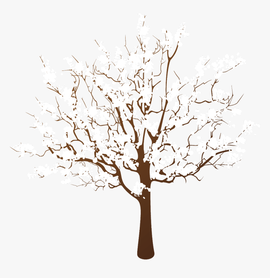 #ftestickers #winter #snow #tree #scenery - Transparent Winter Tree Clipart, HD Png Download, Free Download