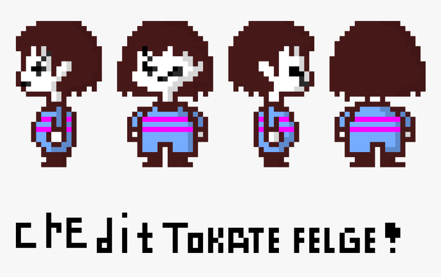 Undertale Frisk Walking Sprite, HD Png Download, Free Download