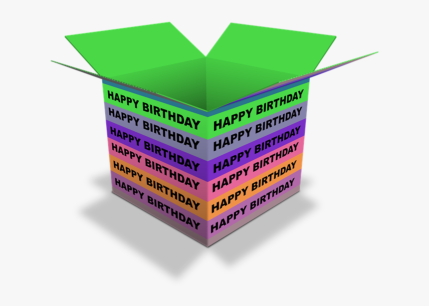 Birthday, Present, Surprise, Gift, Package, Packaging - Illustration, HD Png Download, Free Download