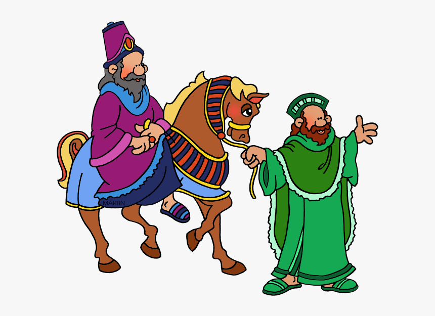 Passover Clipart Bible Scene Clipart Cartoon - Haman And Mordecai Cartoon, HD Png Download, Free Download