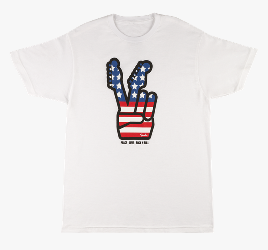 Fender Men’s Peace Sign T-shirt, White, Large, HD Png Download, Free Download