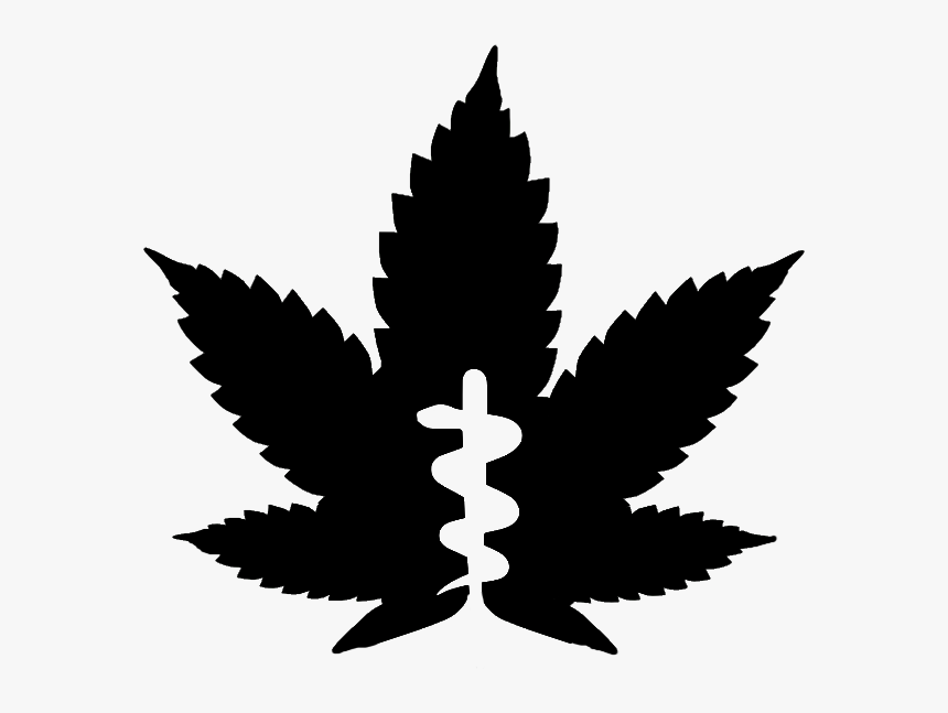 Medical Marijuana Stencil Image - Weed Leaf Svg, HD Png Download, Free Download