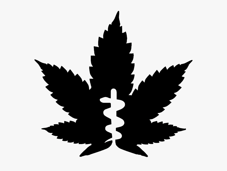 Medical Marijuana Stencil Image Weed Leaf Svg HD Png Download Kindpng