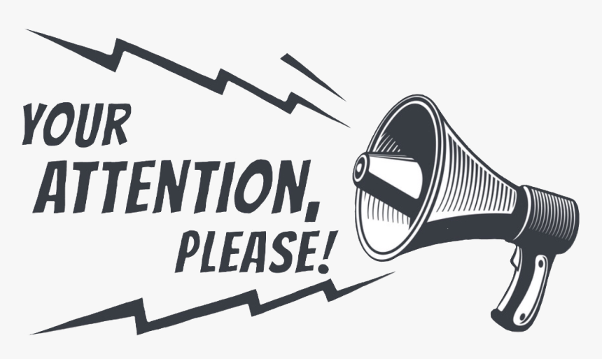 #attention #megaphone #freetoedit - Your Attention Please Megaphone Png, Transparent Png, Free Download