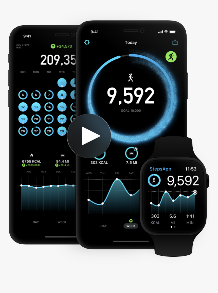 Stepsapp Pedometer App - Steps App, HD Png Download, Free Download