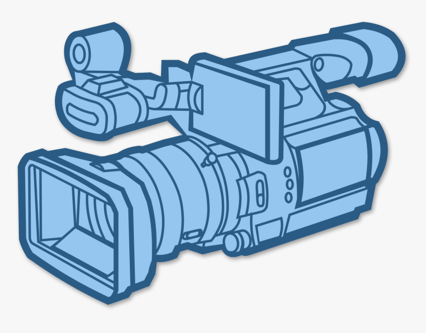 Video Camera Black And White - Video Camera Vector Png, Transparent Png, Free Download