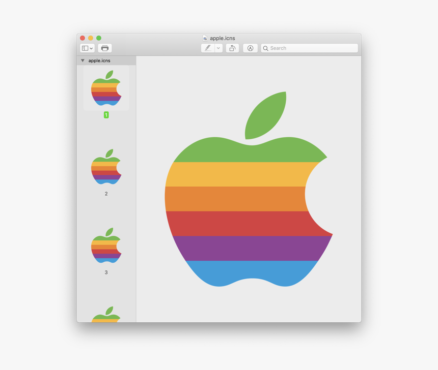 Apple Logo Color Png, Transparent Png, Free Download