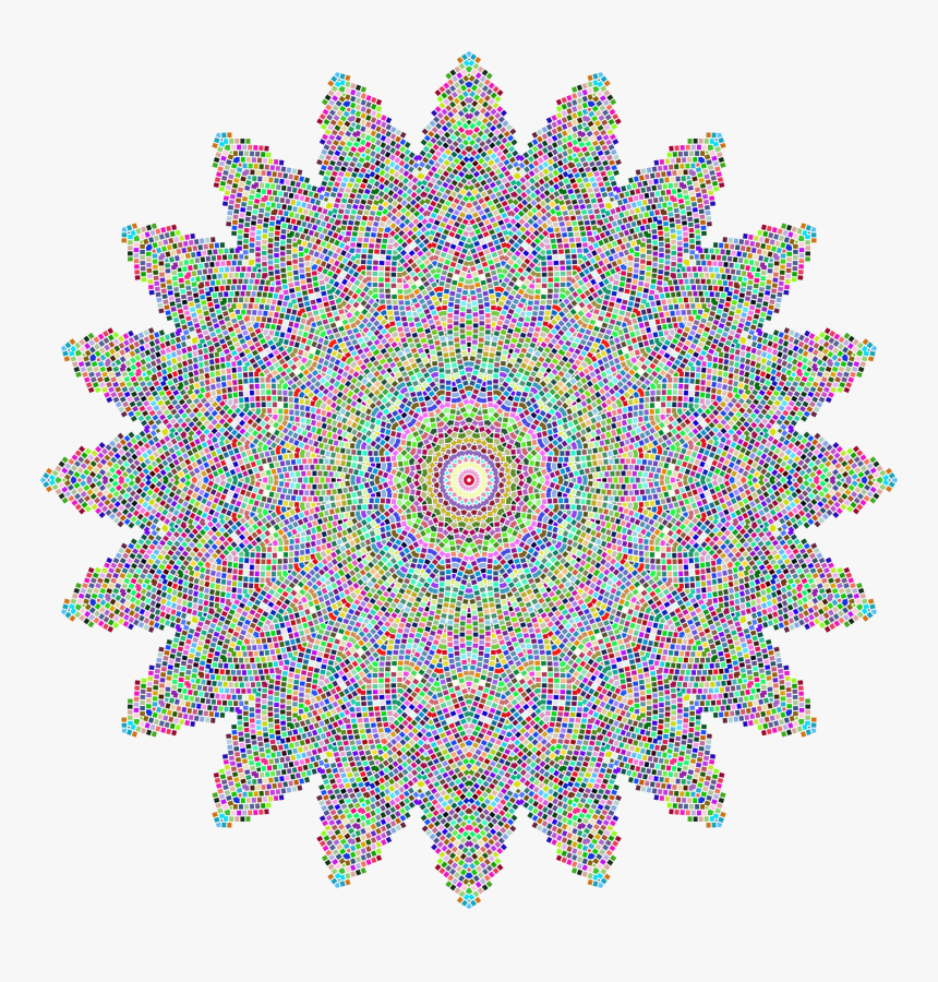 Prismatic Tiles Geometric Mandala No Background Clip - Amalgamated Engineering And Electrical Union, HD Png Download, Free Download