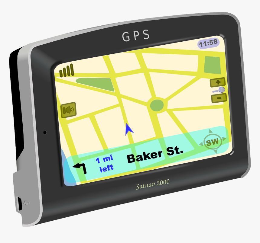 Gps On Svg Clip Arts - Navigation Global Positioning System, HD Png Download, Free Download