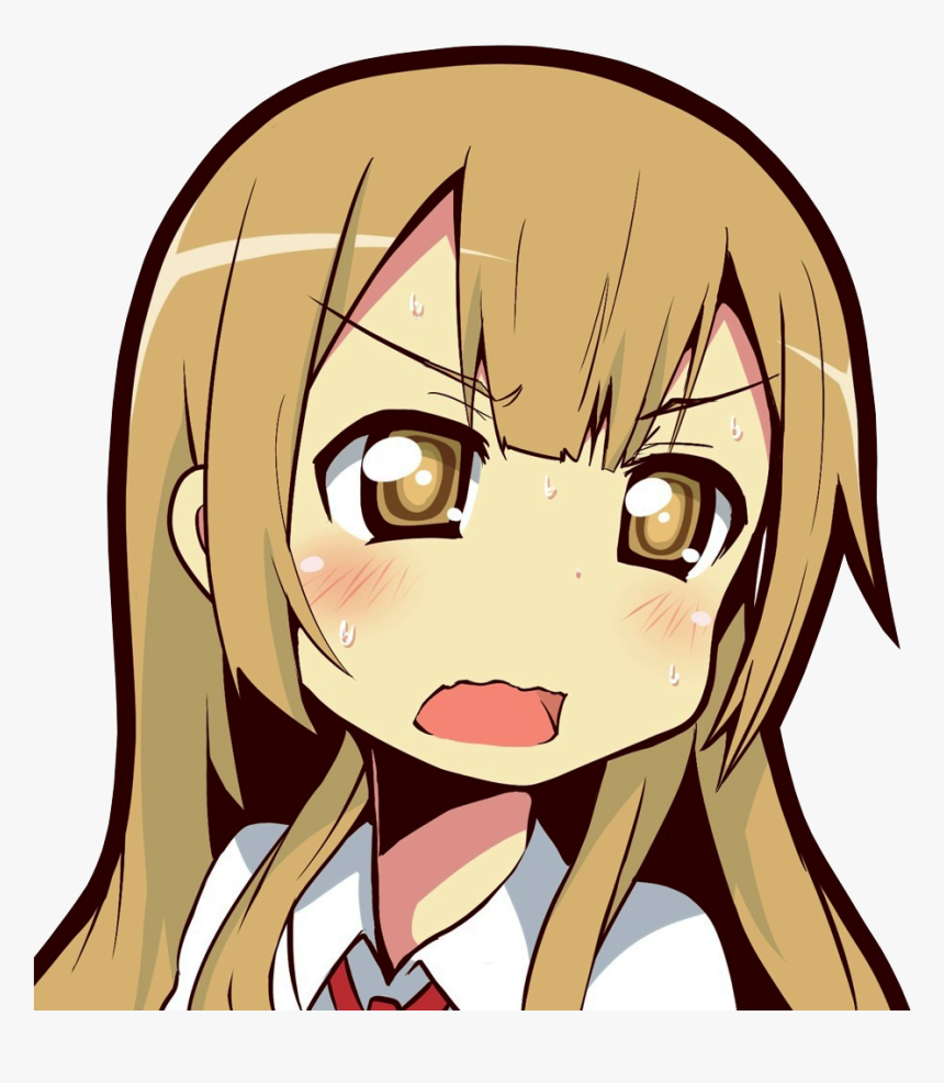 Hair Face Nose Facial Expression Human Hair Color Mammal - Anime Reaction Image Png, Transparent Png, Free Download