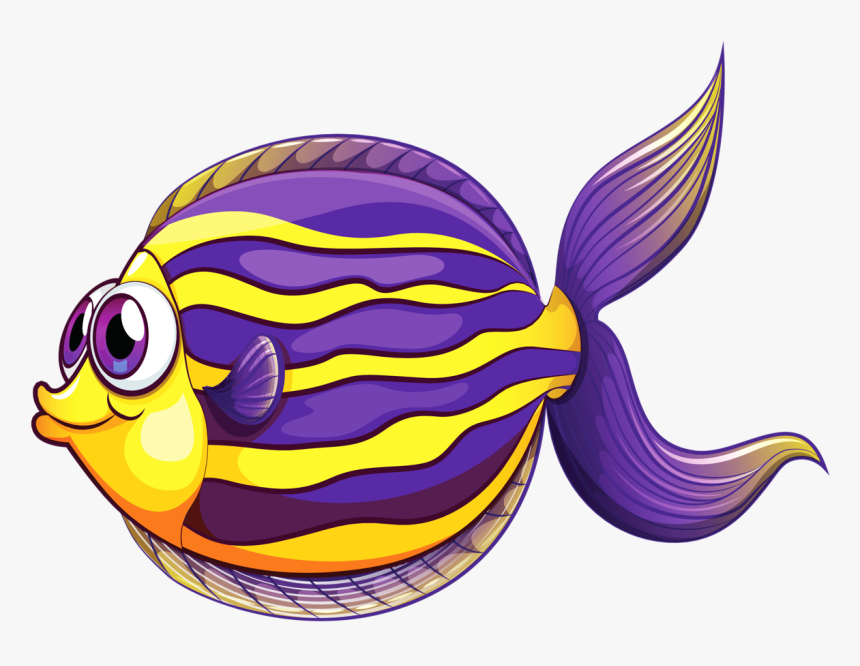 Tropical Fish Clipart Rubber - Cartoon Sea Creatures Clipart, HD Png Download, Free Download