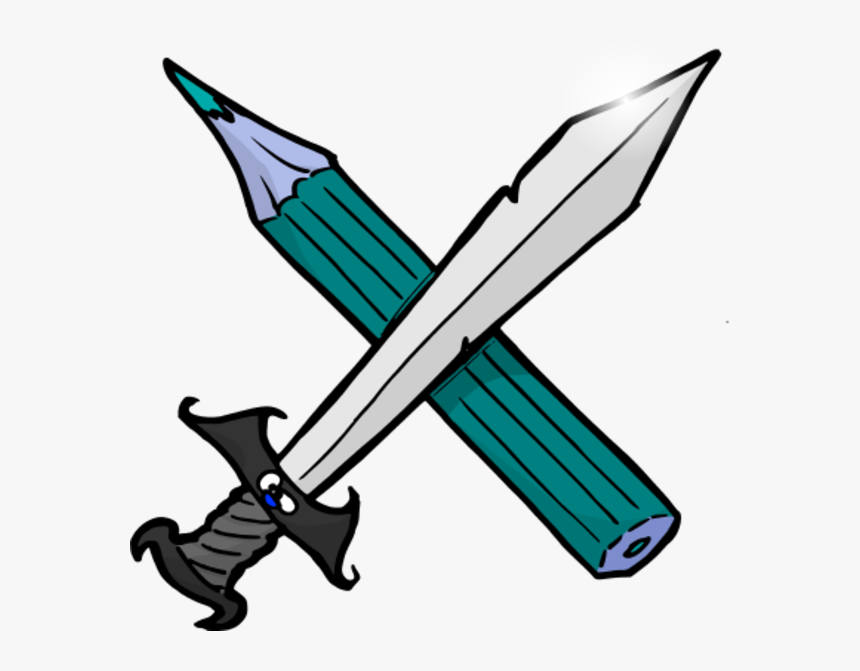 Pencil Clipart Sword, HD Png Download, Free Download