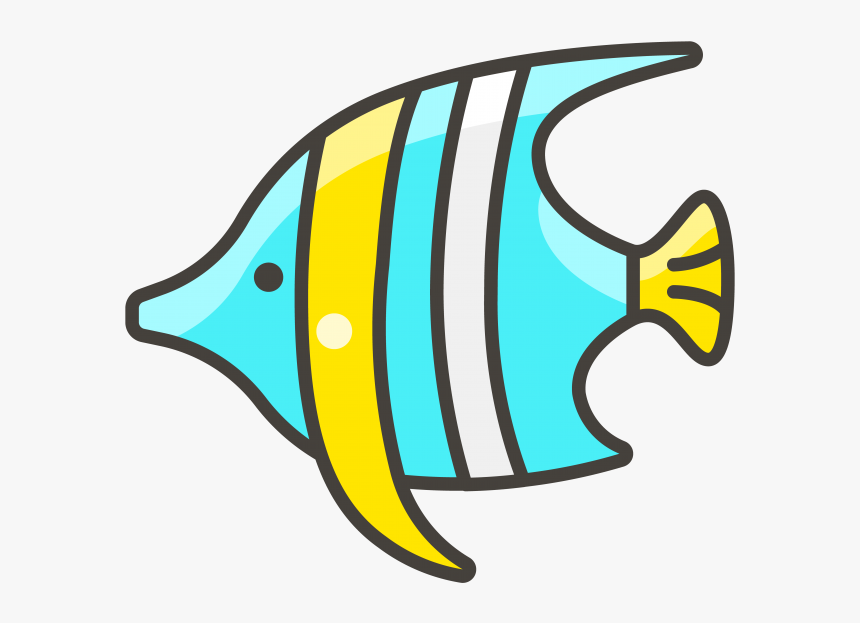Tropical Fish Emoji Icon - Cute Tropical Fish Cartoon, HD Png Download, Free Download