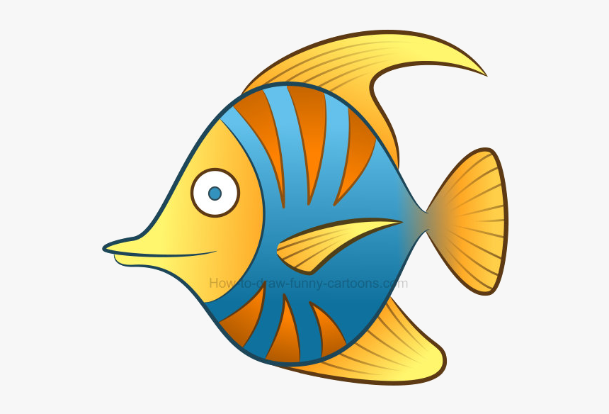 Fish Tropical Clipart How To Draw Free Transparent - Clip Art Fish, HD Png Download, Free Download