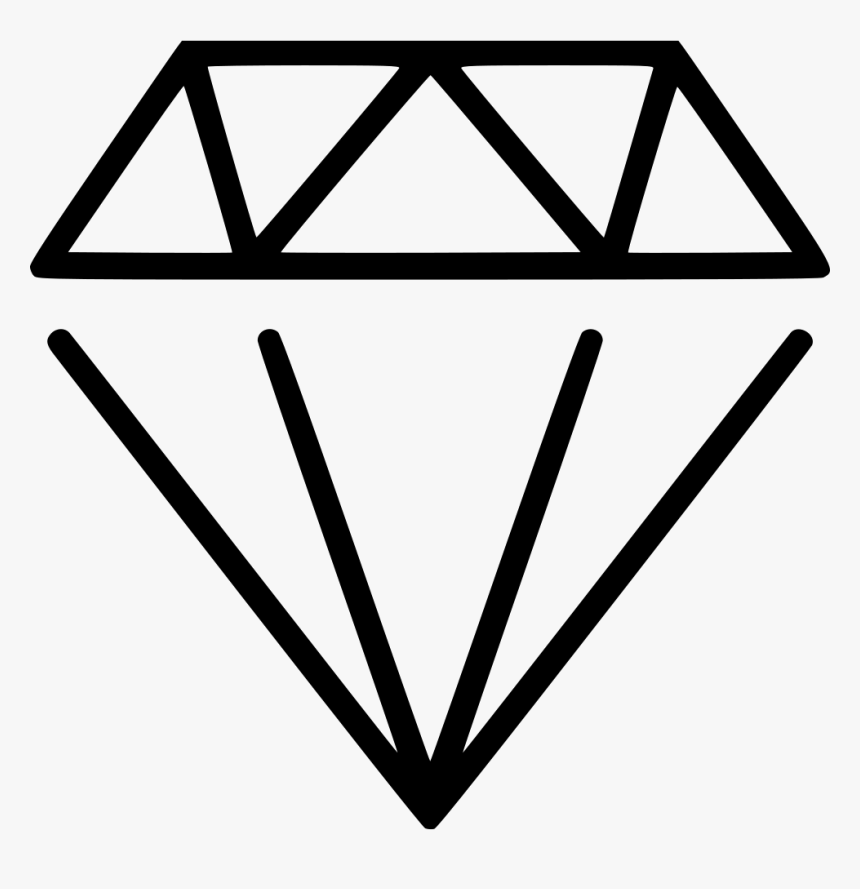 Diamond Gems Gemstones - Diamond Outline, HD Png Download, Free Download