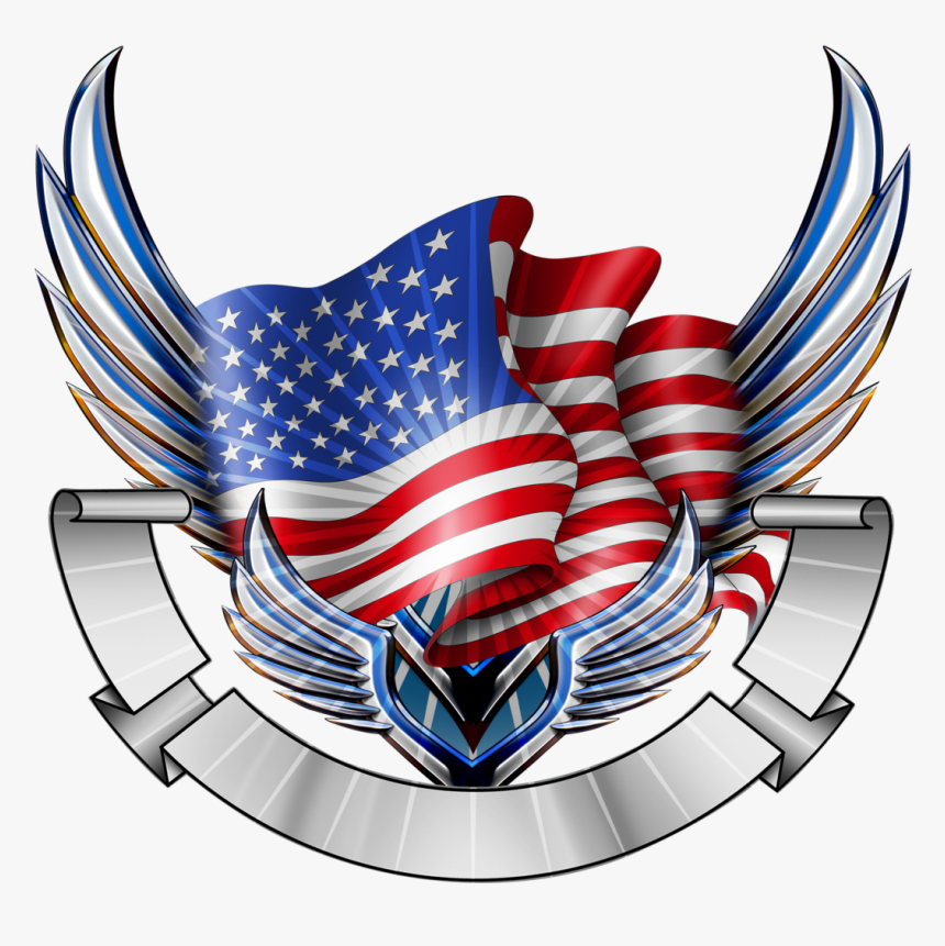 Flying Eagle Flag - Eagle Logo Png With Flag, Transparent Png, Free Download