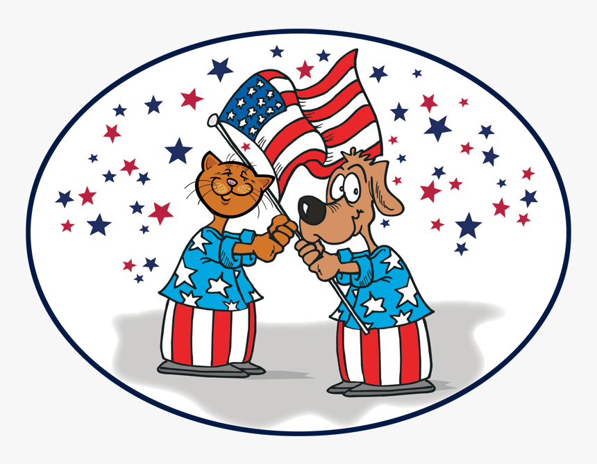 Happy Fourth Of Sean - Cartoon Dog 4th Of July, HD Png Download, Free Download
