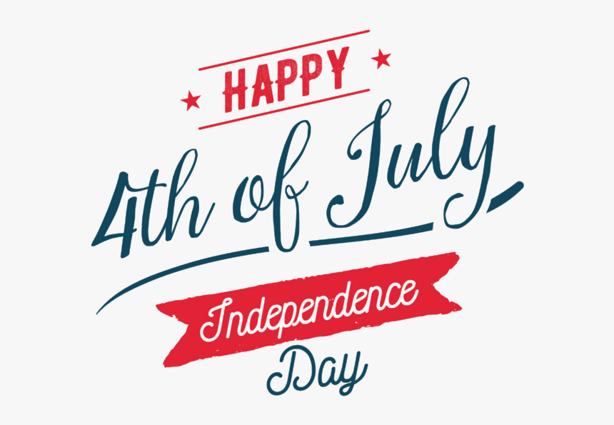 Happy 4th Of July - Calligraphy, HD Png Download, Free Download