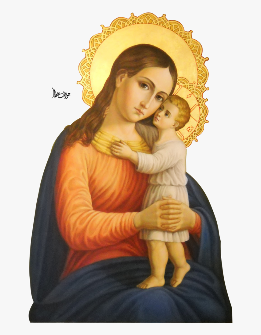 Painting - Icon Baby Jesus And Mary, HD Png Download, Free Download