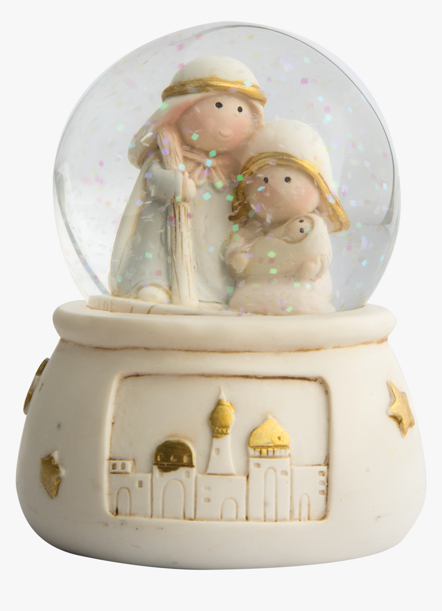 Children"s Nativity Snow Globe Mary Holding Baby Jesus - Figurine, HD Png Download, Free Download