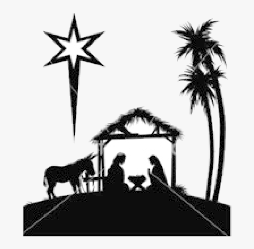 Nativity Image Black And White, HD Png Download, Free Download