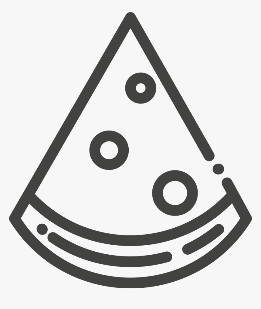 Pizza Icon - Pizza Vector Black And White, HD Png Download, Free Download