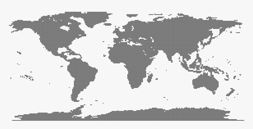 World Map Dots Clip Arts - Semi Arid Climate Map, HD Png Download, Free Download
