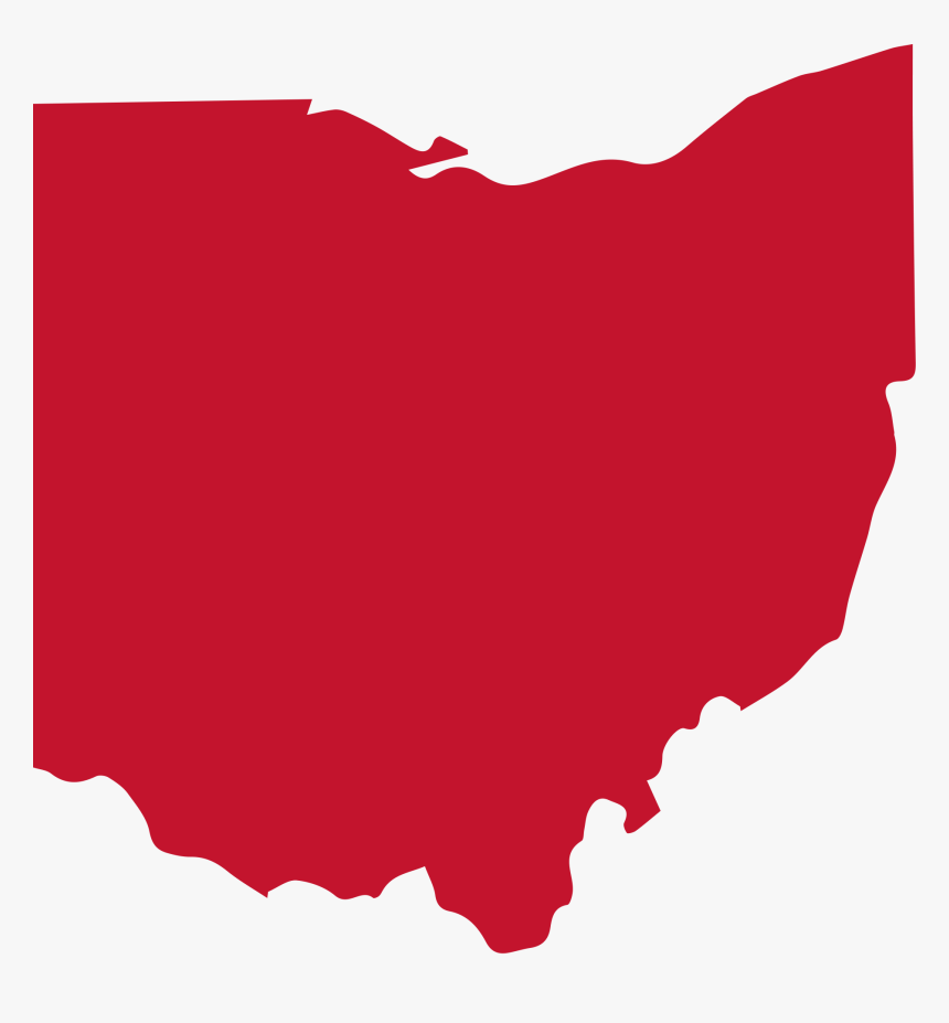 Transparent Ohio Outline Png - Ohio 2016 Election Results By County, Png Download, Free Download