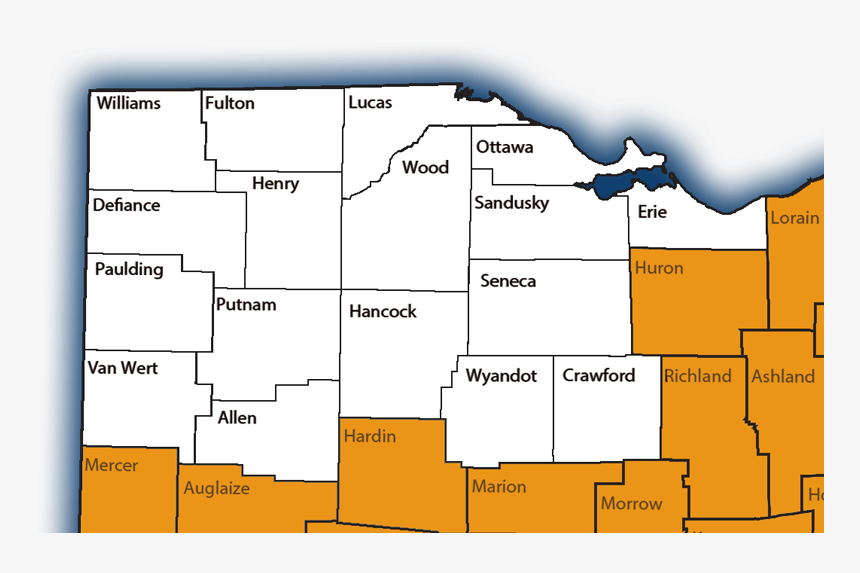 Transparent Ohio Outline Png - Northwest Ohio Map, Png Download, Free Download