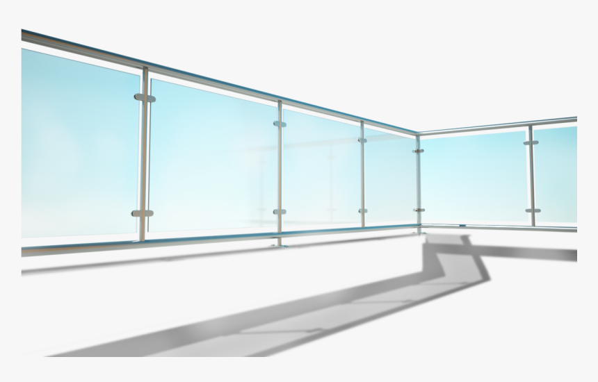 Steel & Glass Panels - Balcony Glass Railing Png, Transparent Png, Free Download