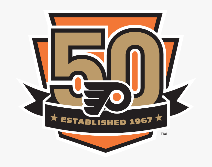 Transparent Flyers Clipart - Philadelphia Flyers 50th Anniversary, HD Png Download, Free Download