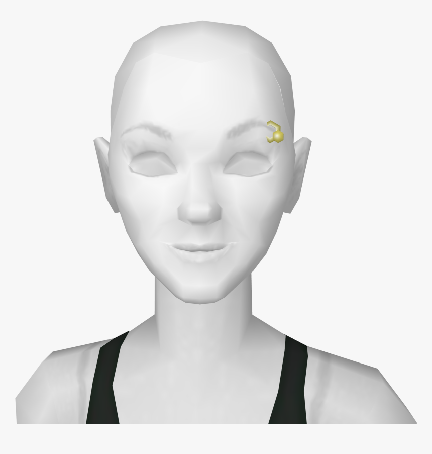 Avatar Gold Left Eyebrow Ring With Bead - Mask, HD Png Download, Free Download