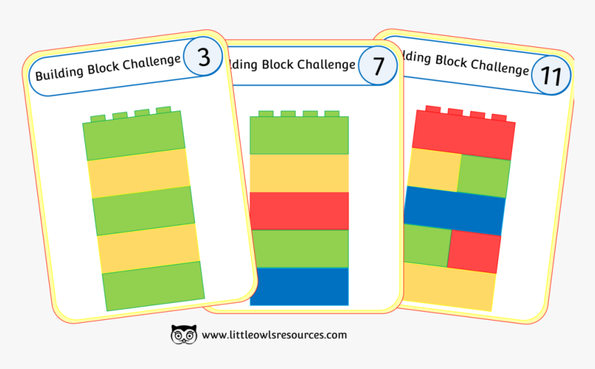 Building Block Challenge Cover - Building Blocks Pattern Cards, HD Png Download, Free Download