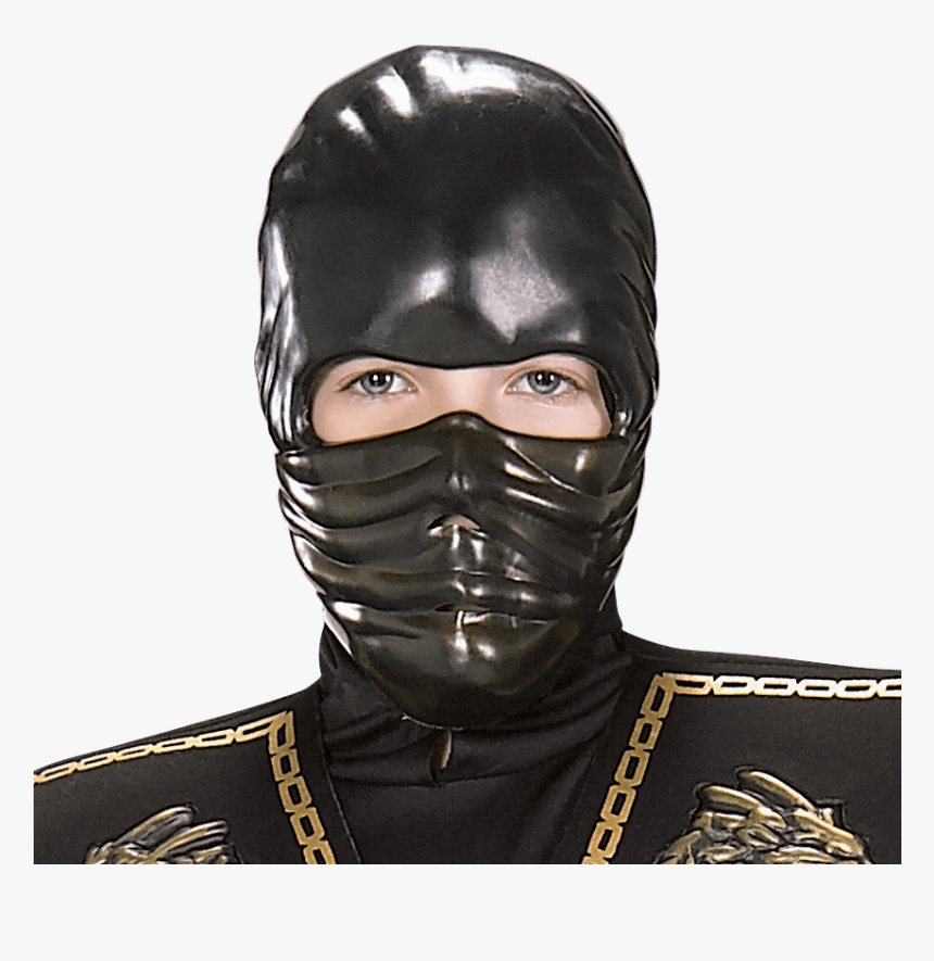 Boys Gold Dragon Ninja Costume - Grey Military Camo Face Shield, HD Png Download, Free Download