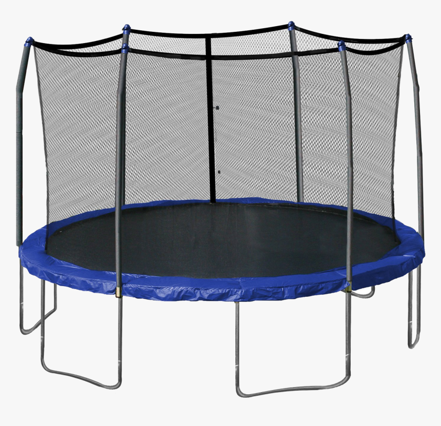 Trampoline Png - 14 Foot Trampoline With Basketball Hoop, Transparent Png, Free Download