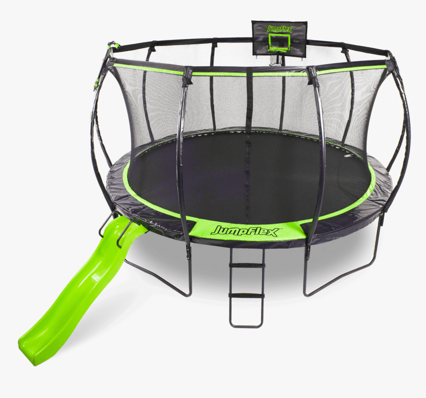 Trampoline Png - Jumpflex Trampoline With Slide, Transparent Png, Free Download