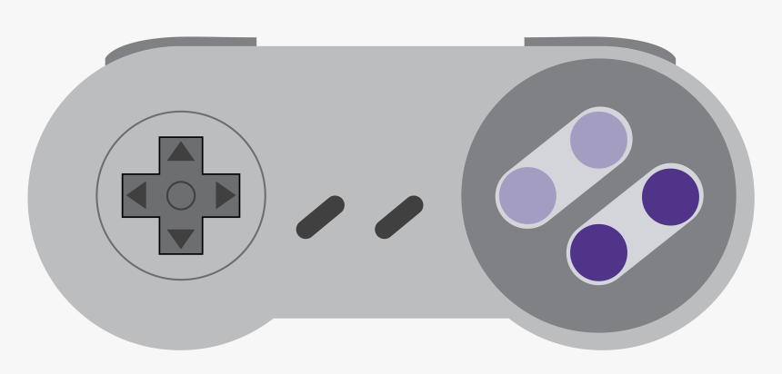 Super Nintendo Controller Png Clip Free - Video Game Controllers Vector, Transparent Png, Free Download