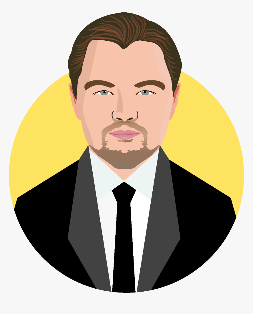 Leonardo Dicaprio Cartoon Drawing, HD Png Download, Free Download