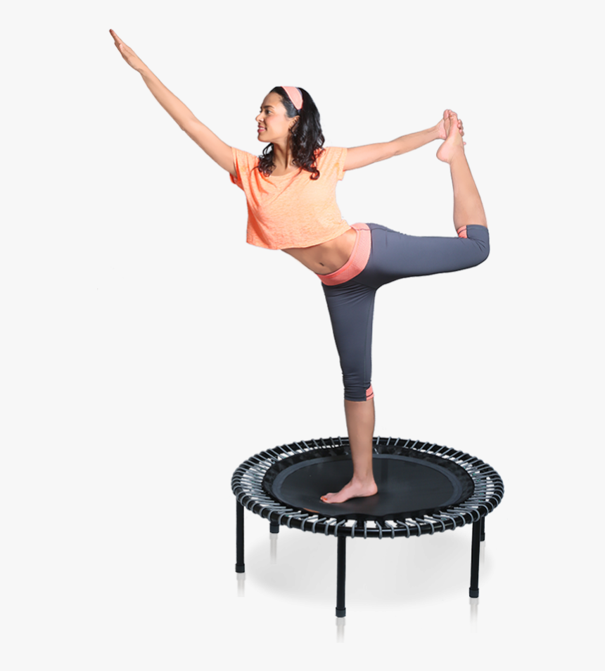 Jump Clipart Mini Trampoline - Yoga Trampoline, HD Png Download, Free Download