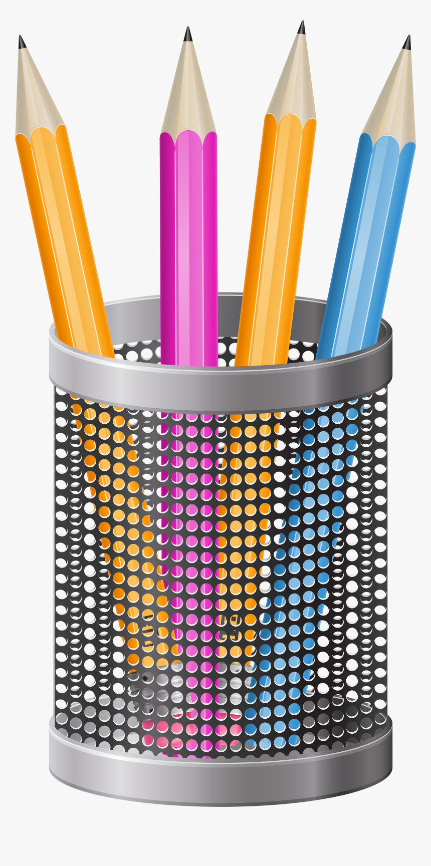 Transparent Pen Clipart Png - Cup Of Pencils Clipart, Png Download, Free Download