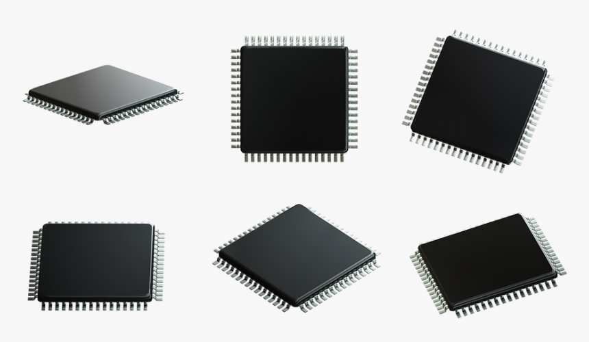 Microprocessor, Cpu, Chip, Processor, Electronics - Png Computer Chips, Transparent Png, Free Download