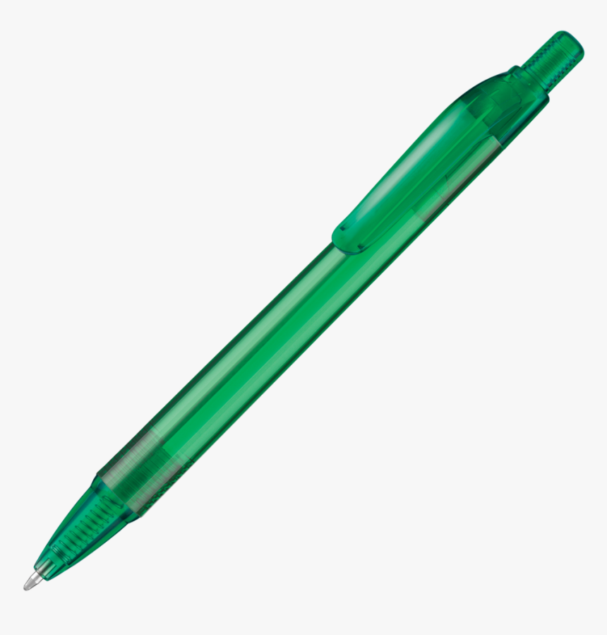 Translucent Printed Pen In Green - Transparent Green Pen Png, Png Download, Free Download