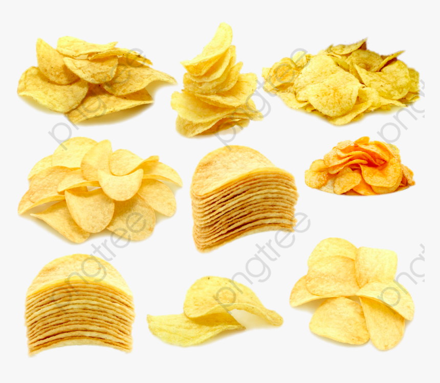 Crispy Potato Chips Snack Clipart Potato Chip - Potato Chips Cartoons, HD Png Download, Free Download