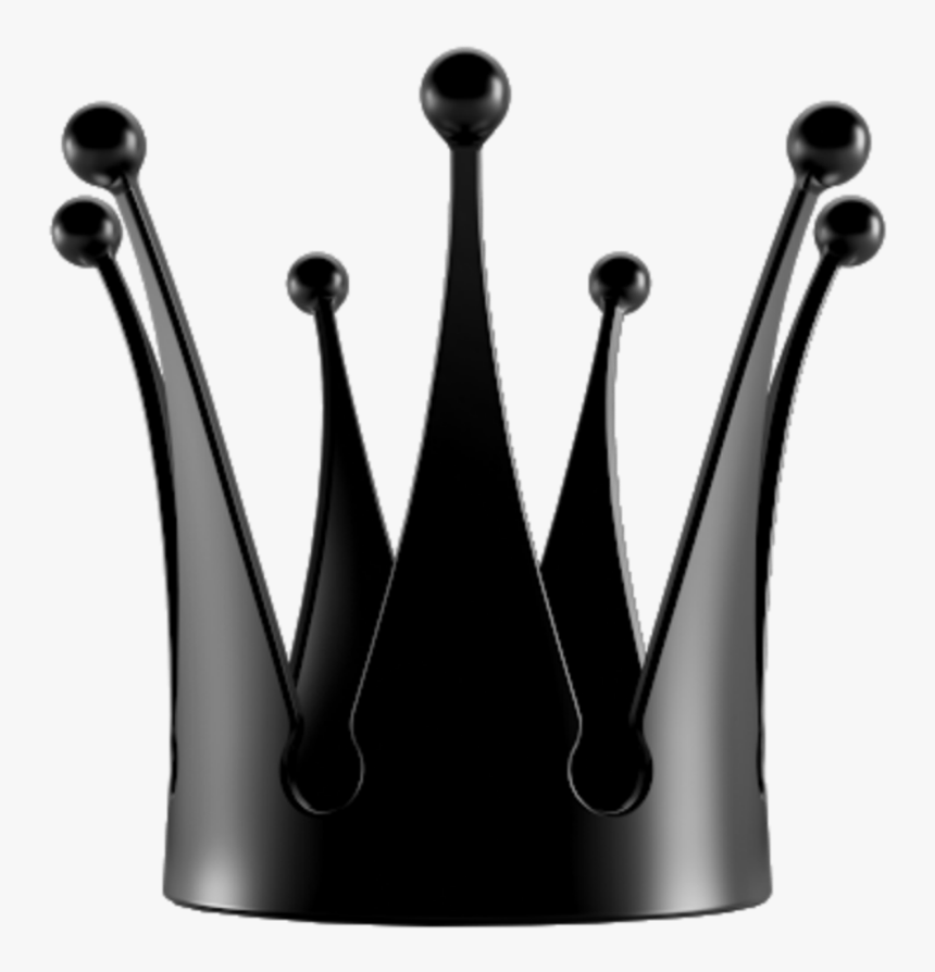 #crown #corona #black #negro #negra #king #rey #queen - Corona Reina Rosada Png, Transparent Png, Free Download